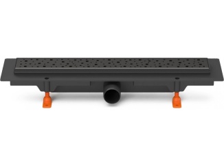 Sanita – Chuděj LZB 40 Black 450 mm, Square, K3