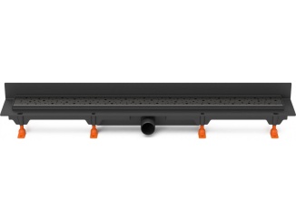 Sanita – Chuděj LZB 40 Black (ke stěně) 650 mm, Drops, K3