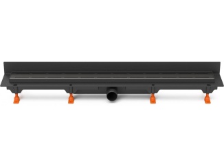 Sanita – Chuděj LZB 40 Black (ke stěně) 650 mm, Line, K3