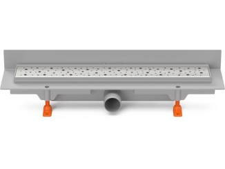 Sanita – Chuděj LZB 40 (ke stěně) 450 mm, Drops, matný, K3