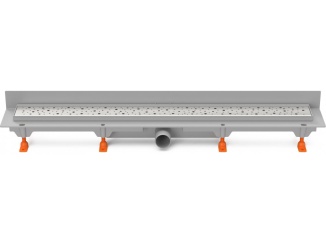 Sanita – Chuděj LZB 40 (ke stěně) 850 mm, Drops, matný, K3