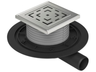 Sanita – Chuděj PVBU 40 (snížená, univerzální) 125 x 125 mm, ocel, Labyrinth, K3, ne