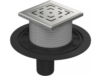 Sanita – Chuděj PVSU 50 (univerzální) 125 x 125 mm, plast, Labyrinth, K3, ne