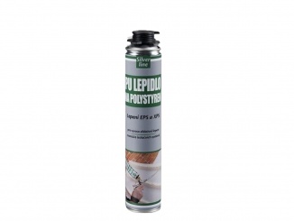 Sanita – PU lepidlo na polystyren Silver line, pistolová dóza 750 ml, žluté