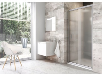Sanita – Ravak BLDP2 100, satin+transparent světle šedá