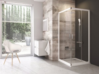 Sanita – Ravak BLRV2 90x90, satin+grape