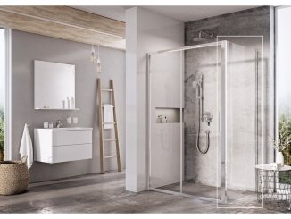 Sanita – Ravak BLSPS 90, lesk+transparent