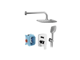 Sanita – Ravak CL 091.00CR Sprchový podomítkový set, chrom lesklý chrom