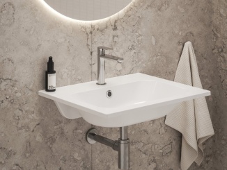 Sanita – Ravak EL 012.21GB Umyvadlová stojánková baterie BeCool 170 mm bez výpusti, Graphite Brushed tmavě grafitová