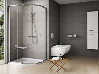 Sanita – Ravak PSKK3 100x100, lesk+transparent lesklý chrom