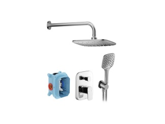 Sanita – Ravak TD F 090.00CR Sprchový podomítkový set, chrom lesklý chrom