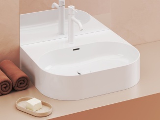 Sanita – Ravak Umyvadlo Ceramic Slim Wall O 55, s otvorem pro baterii, s přepadem, bílá