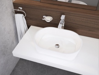 Sanitárna keramika – Ravak Umyvadlo Solo 58, bez otvoru pro baterii, bez přepadu