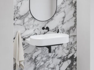 Sanitární keramika – Ravak Umyvadlo Yard 80, bez otvoru pro baterii, bez přepadu, Smoke Grey