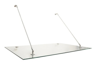 Scobax ajtó előtetők – Savespot Caesar 150 x 90 cm stříbrná / čirá