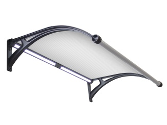 Scobax ajtó előtetők – Tarvos 105 x 40 cm černá / bílá