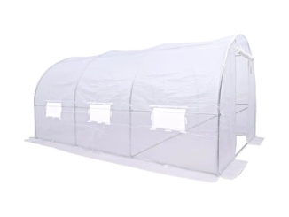Sklenené – VespaGarden Zahradní fóliovník 2x4m - bílý