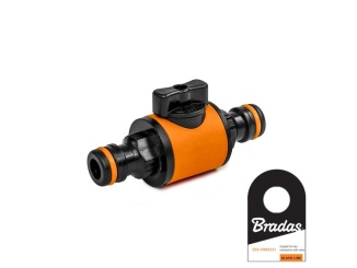 Skleníky – Bradas Propojovací díl s uzávěrem - 1/2"