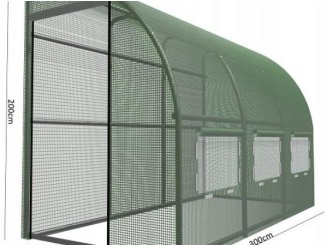 Skleníky – VespaGarden Fóliovník ke stěně 4 x 1,5 x 2m - 2 vchody Vespa Garden