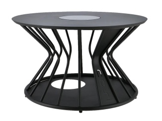 Solární stoly – COSI Cosilumia kulatý stůl 41 cm, černá, 70 cm