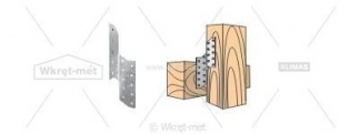 Spojka krokevní 40x210x140x2 levá Klimas Wkręt-met SPOJKA KROKEVNÍ 40X210X140X2 LEVÁ