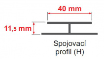 Spojovací lišta Gutta Guttaprofil Standard-H