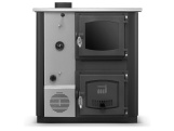 Sporák s výměníkem Termomont Kuchyňská kamna / kotel s výměníkem TEMY PRO 30 kW - pravá, bílá