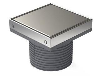 Sprchování – Chuděj Nástavec pro dlažbu 150 Steel