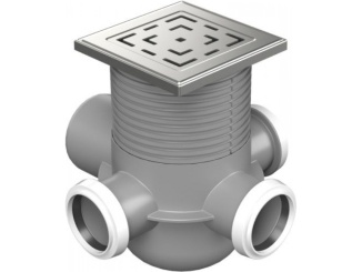 Sprchování – Chuděj PVM 50 125 x 125 mm, ocel, Labyrinth, K3
