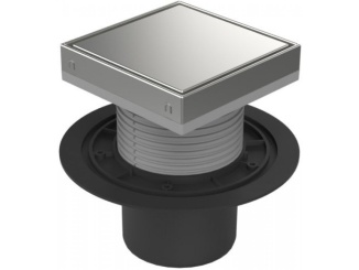 Sprchování – Chuděj PVSU 110 (univerzální) 150 x 150 mm, ocel, Steel, K3, ne