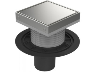 Sprchování – Chuděj PVSU 75 (univerzální) 150 x 150 mm, ocel, Steel, K3, ne