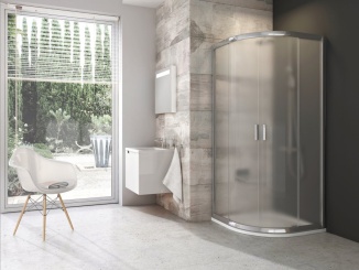 Sprchování – Ravak BLCP4-80x80, lesk+grape lesklý chrom