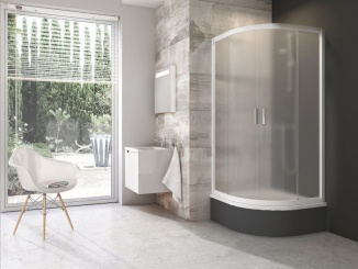 Sprchování – Ravak BLCP4 Sabina 90x90, bílá+transparent bílá
