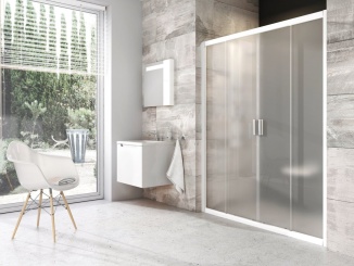 Sprchování – Ravak BLDP4 120, bílá+transparent