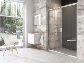 Sprchování – Ravak BLDP4 190, lesk+transparent lesklý chrom