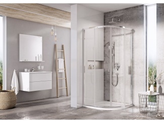 Sprchování – Ravak BLSCP4 80x80, černá+transparent