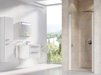 Sprchování – Ravak CSD1 90, lesk+transparent