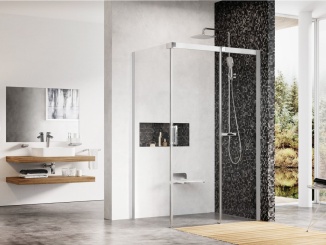 Sprchování – Ravak MSDPS 100x80 L, bílá+transparent bílá