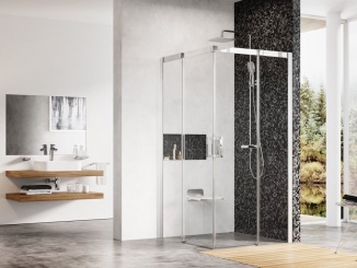 Sprchování – Ravak MSRV4 80x80, bílá+transparent bílá