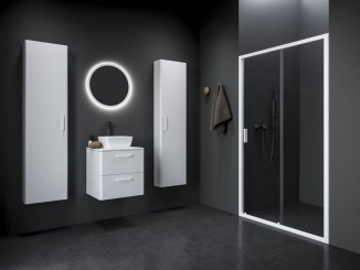 Sprchování – Ravak NBLDP2 100, lesk+transparent lesklý chrom