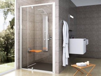 Sprchování – Ravak PDOP2 120, lesk+transparent