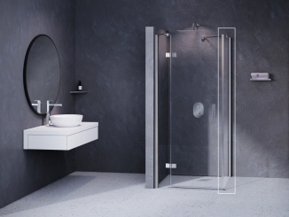 Sprchování – Ravak SMPS 80 L, lesk+transparent chrom