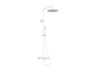 Sprchové sloupy – Ravak SG 091.00CR Sprchový sloup s termostatickou baterií, posuvný, se sprchovým setem, chrom lesklý chrom