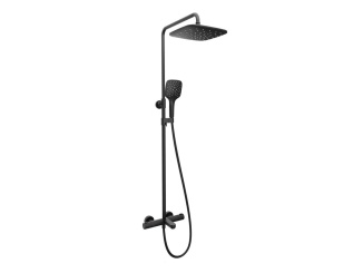 Sprchové sloupy – Ravak TE 092.01CR Sprchový sloup vanový s termostatickou baterií, posuvný, se sprchovým setem, chrom lesklý chrom