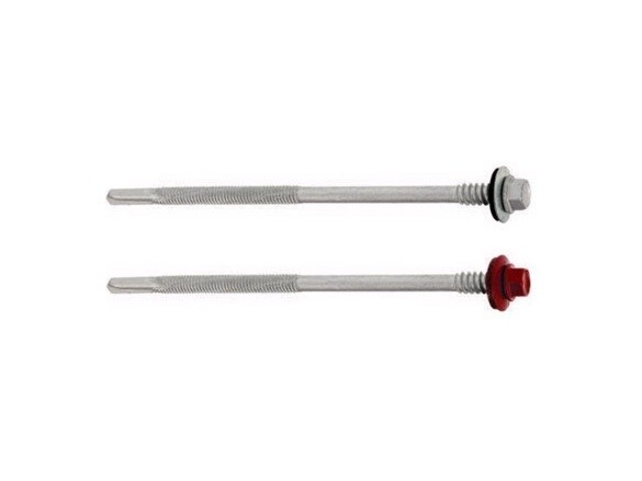 Šr. samovrt. sendvič. ocel do 12mm 5,5x195 ral8017 Klimas Wkręt-met ŠR. SAMOVRT. SENDVIČ. OCEL DO 12MM 5,5X195 RAL8017