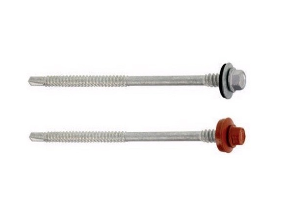 Šr. samovrt. sendvič. ocel do 6mm 5,5x150 ral8017 Klimas Wkręt-met ŠR. SAMOVRT. SENDVIČ. OCEL DO 6MM 5,5X150 RAL8017