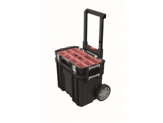 Stavba – Keter Box Connect na kolečkách s organizérem