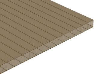 Stavebniny – Corplex 16 mm Eco 6000 mm x 2100 mm, bronz, 16 mm