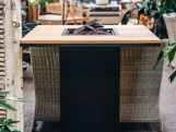 Stôl s plynovým ohniskom COSI Cosiloft 100 Wood Bar
