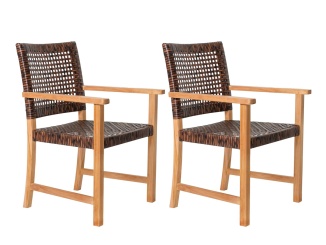 Stolička – Tuindeco Teak garden chair Madiun